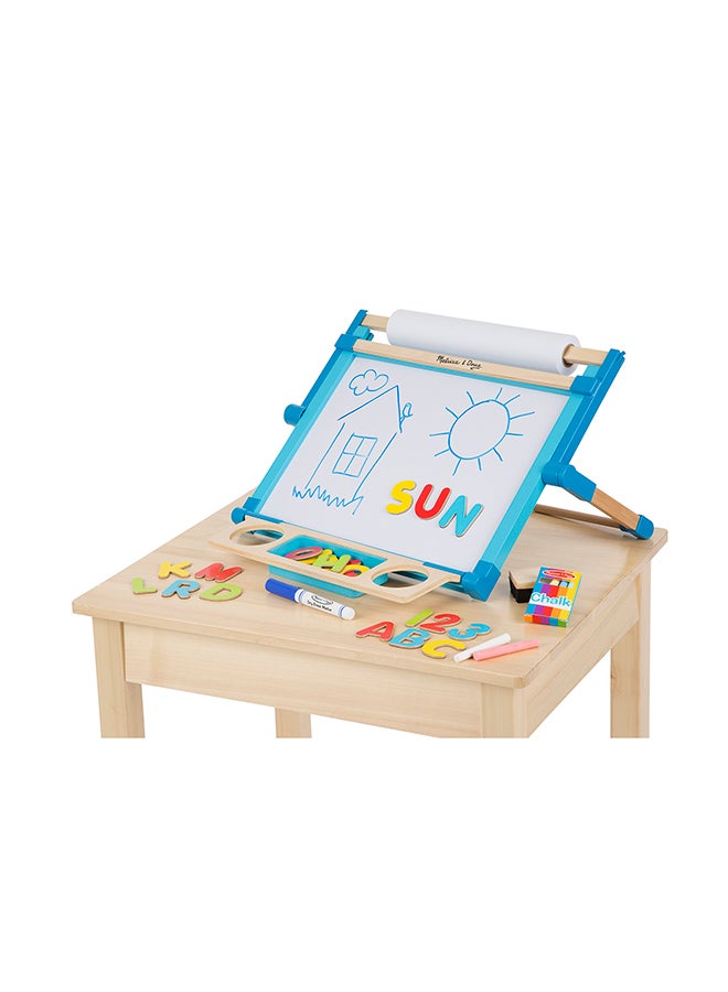 Melissa & Doug Deluxe Letters and Numbers Wooden Stamp Set ABCs 123s With Activity Book, 4-Color Stamp Pad ABC Stamps, Kids Arts  And Crafts, Letter Stamps, Number Stamps For Kids Ages 4+  - Image 3