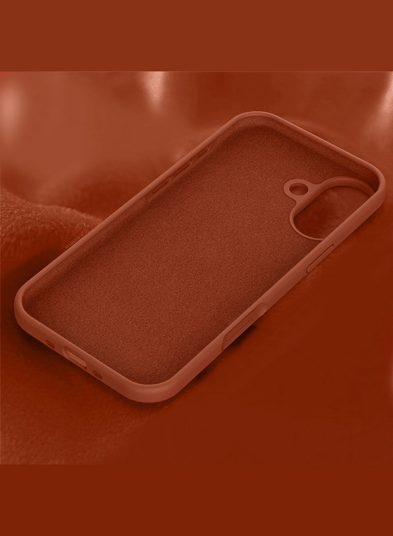 CATANES 3 Packs Silicone Protective Phone Case for iPhone 17 - Soft Anti-Scratch Microfiber Lining Ultra Slim Drop Protection Phone Cover with Two Privacy Screen Protectors - Windsor Brown - Image 3