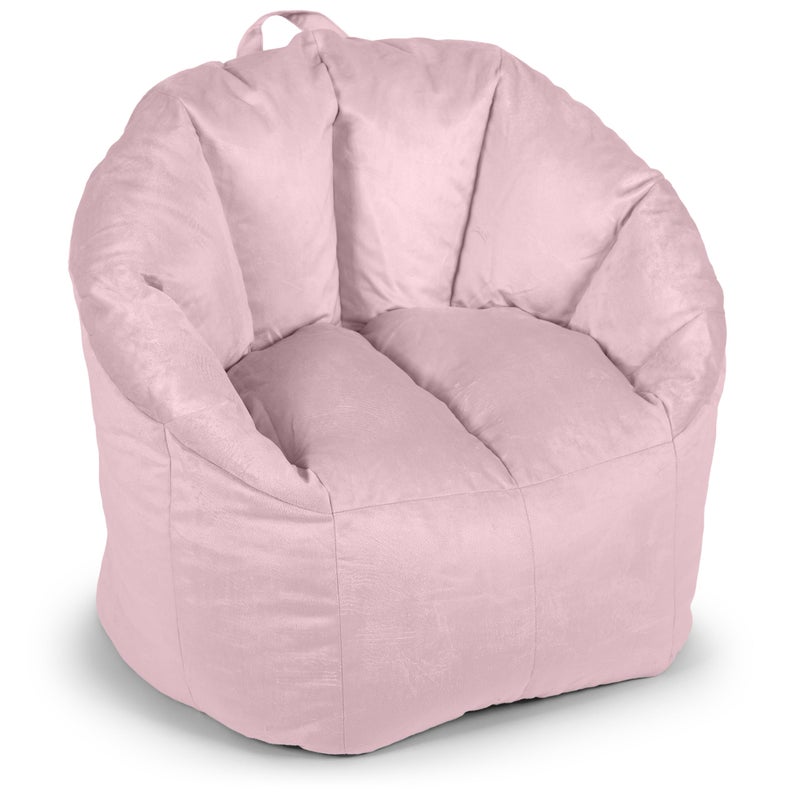 Big Joe Milano Plush Desert Rose Beanbag Chair - Image 1
