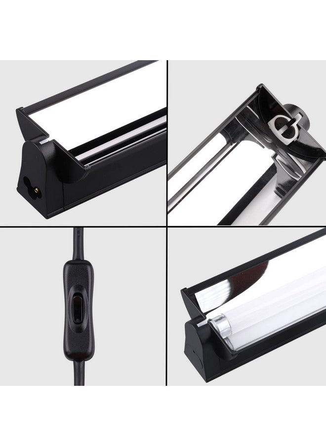T5 Uvb Lighting Combo Kit  Desert 10.0 Terrarium Hood Light Fixture & High Output T5 Ho Uvb Bulb For Reptiles Chameleon Gecko (Watts, 24)