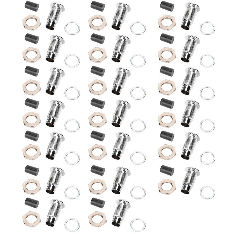 حامل LED مقاس 5 مم بإطار تثبيت نحاسي مسطح F5 مقاوم للحرارة - مضاد للتآكل بتصنيف حريق عالي 94V-0 أجهزة تثبيت LED لتجميع لوحات الدوائر المطبوعة - Image 1