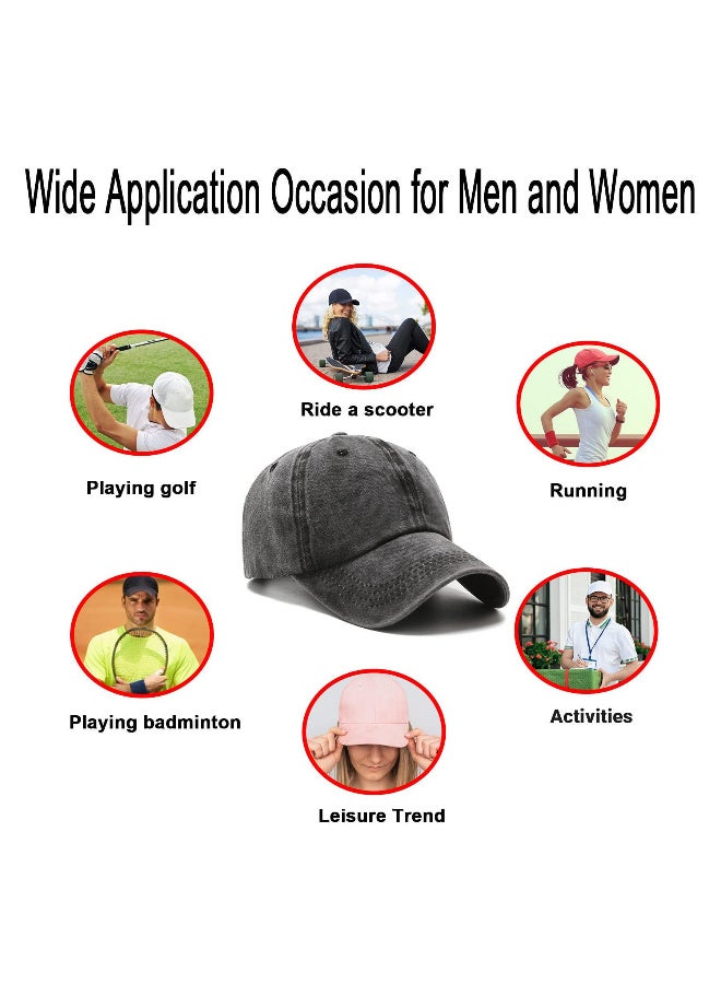 VIUAUAX Baseball Cap Golf Dad Hat Adjustable Original Classic Low Profile Cotton Hat Unconstructed Plain Cap Men Women - Image 4