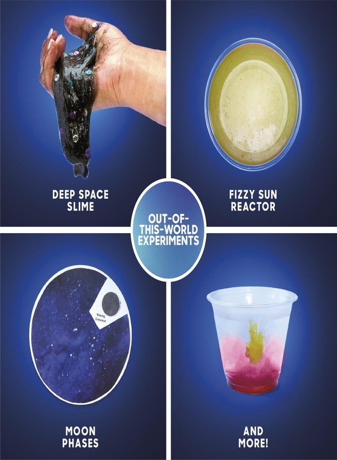 Discovery Kids Discovery™ Galactic Space Science Kit - 61 Experiment STEM Lab for Kids| Astronomy & Chemistry Activity Set| Includes DIY Telescope, Crystals, Slime, Moon Rocks| Educational Learning Toy Gift| Ages 8+ - Image 4