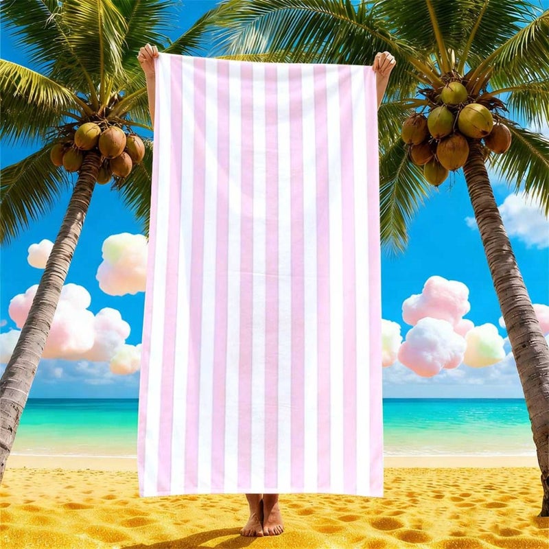 Microfiber Beach Towel 70 x 140 cm Quick Dry Lightweight Fast Drying Soft Summer Swimming Outdoor Comfortable Luxury Gift - Image 2