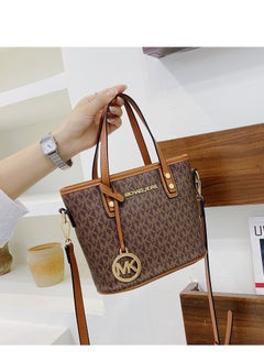 MK MK Jet Set Travel Extra Small Convertible Tote In Signature Canvas Brown  - Image 2