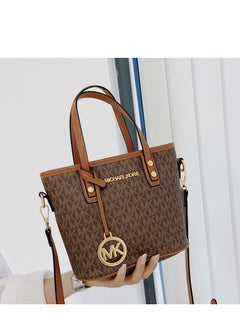 MK MK Jet Set Travel Extra Small Convertible Tote In Signature Canvas Brown  - Image 4