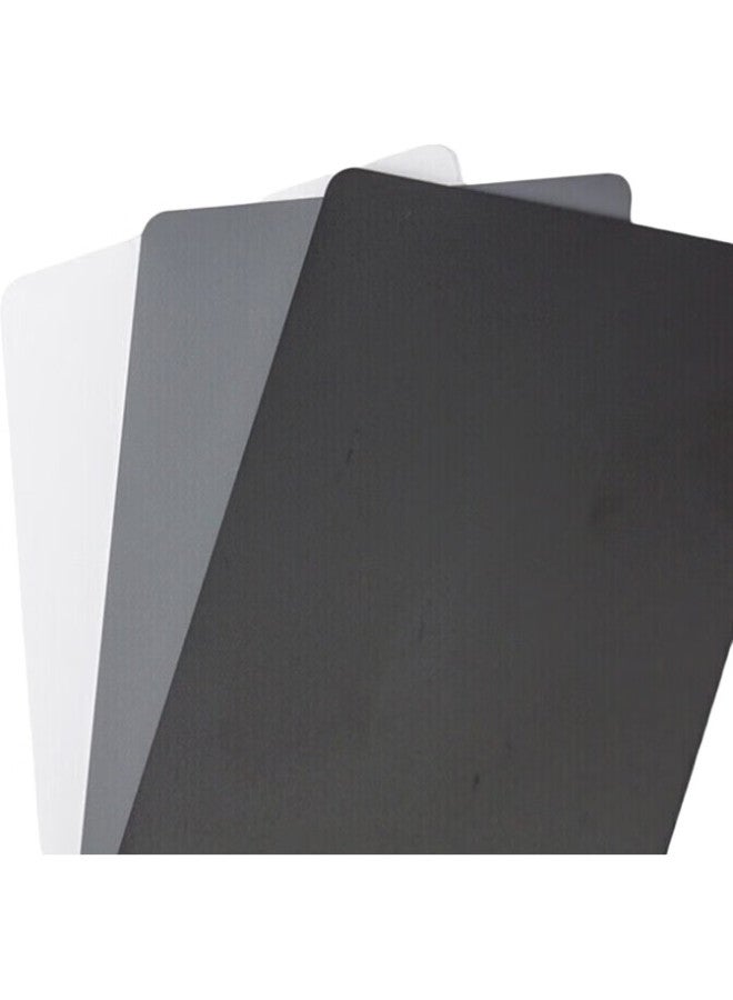 Jjc 18% Gray Card, White Balance Card, Photography 18% Gray Card, Black White Gray Tri-Color Neutral Gray Card, Portable Lighting Metering Color Calibration Card, Small Size 8.5Cm×5.4Cm - Image 1