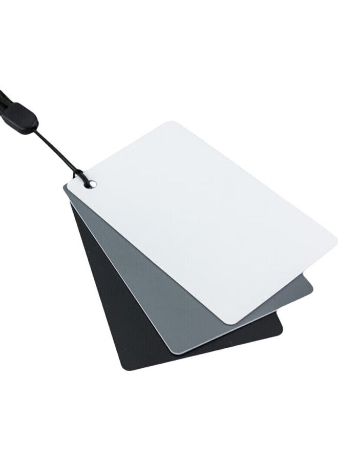 Jjc 18% Gray Card, White Balance Card, Photography 18% Gray Card, Black White Gray Tri-Color Neutral Gray Card, Portable Lighting Metering Color Calibration Card, Small Size 8.5Cm×5.4Cm - Image 3
