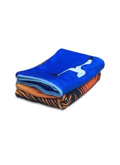 LuxHome Beach Towel Set - Dolphin and Sunset Design, 100% Polyester, Quick-Dry, Lightweight, Soft and Absorbent, Sand-Free, Travel-Friendly, Pool, Beach, and Outdoor Use, (Pack of 2, 142 x 68 cm)  - Image 1