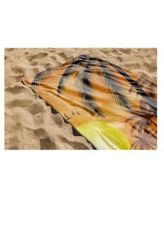 LuxHome Beach Towel Set - Dolphin and Sunset Design, 100% Polyester, Quick-Dry, Lightweight, Soft and Absorbent, Sand-Free, Travel-Friendly, Pool, Beach, and Outdoor Use, (Pack of 2, 142 x 68 cm)  - Image 4