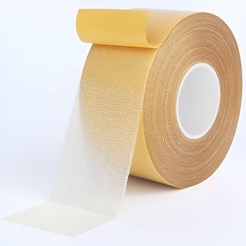BLUEONE Double Sided 3CM x 10M Long Super Strong Sticky Carpet Tape, Non-Slip Waterproof Removable Mesh Grid Tape for Hardwood Floors, Mats, Wall Hanging & Paste Decoration (10M) - Image 1