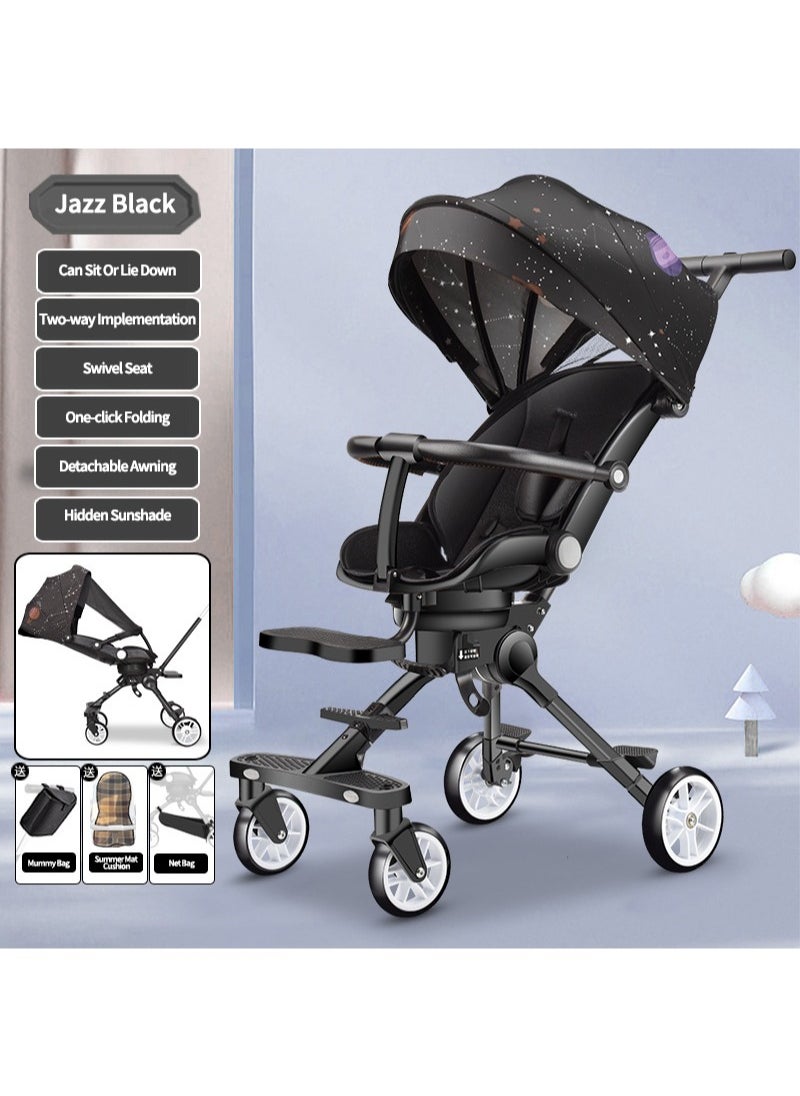 MaBaby - One-button Folding Can Sit And Lie Flat Two-way Stroller - Image 1