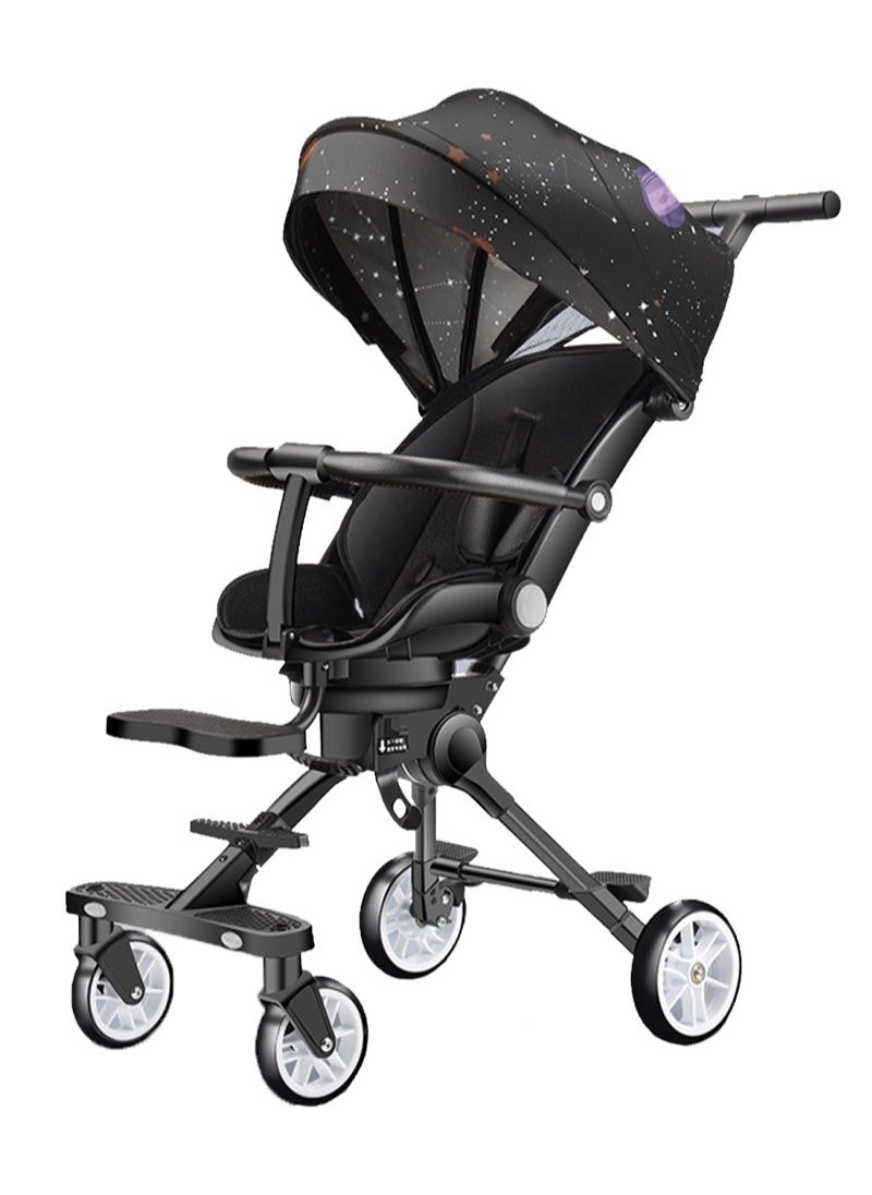 MaBaby One-button Folding Can Sit And Lie Flat Two-way Stroller  - Image 1