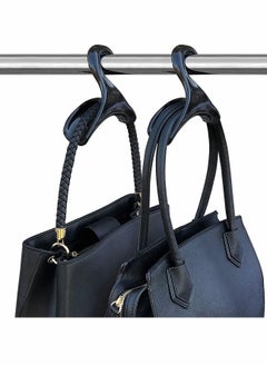 Y&D Purse Hanger Hook Bag Rack Holder, Handbag Organizer Storage 2 Pcs Black  - Image 1