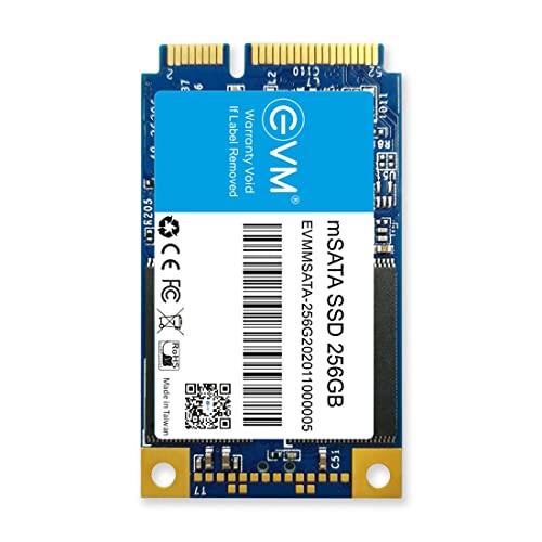 EVM 256GB mSATA Internal SSD | 3D NAND | Up to 520MB/s Read 500MB/s Write | Compact Laptop Upgrade Storage | 5 Year Warranty (EVMMS/256GB) - Image 1