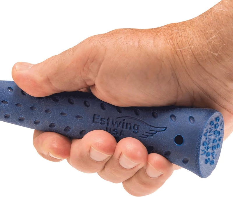 Estwing Ball Peen Hammer - 8 oz Metalworking Tool with Forged Steel Construction & Shock Reduction Grip - E3-8BP, Blue - Image 4