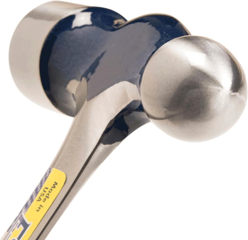 Estwing Ball Peen Hammer - 8 oz Metalworking Tool with Forged Steel Construction & Shock Reduction Grip - E3-8BP, Blue - Image 2