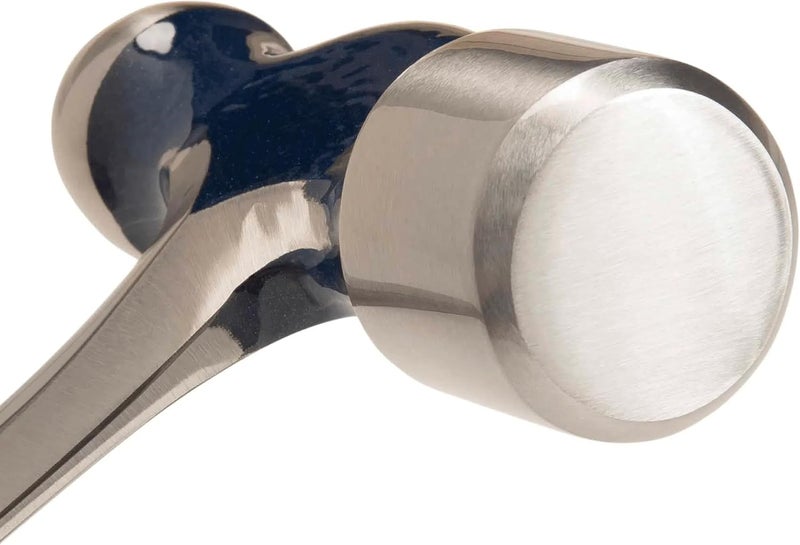 Estwing Ball Peen Hammer - 8 oz Metalworking Tool with Forged Steel Construction & Shock Reduction Grip - E3-8BP, Blue - Image 3
