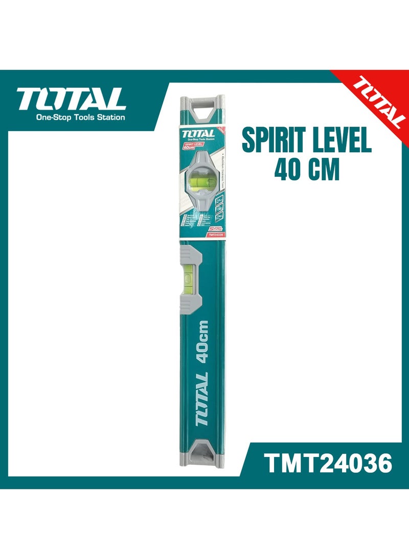 TOTAL 40cm SOLA Spirit LeveI Carpentry LeveI Tube LeveI Water LeveI Water Scale Aluminum Body - TOTAL TMT24036 - Image 2