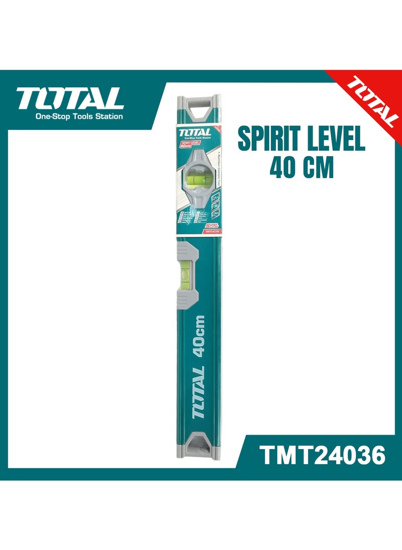 TOTAL 40cm SOLA Spirit LeveI Carpentry LeveI Tube LeveI Water LeveI Water Scale Aluminum Body - TOTAL TMT24036  - Image 1