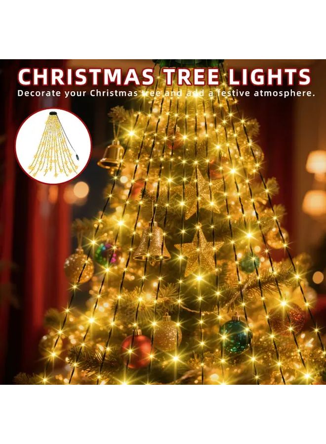 400 LED Warm Color Christmas Tree Fairy String Lights 8 Modes Indoor Outdoor Decoration - Image 4