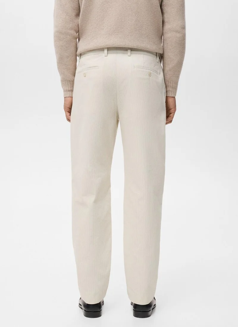 Mango Man Corduroy regular-fit trousers