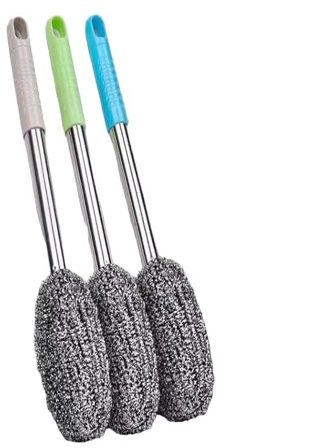 AKSHAR Long Handle Steel Wire Bottle Cleaning Brush for Narrow Neck Containers, Bottle, Vase, Glassware - Multipurpose Household Cleaning Brush for Sink, Kitchen, Toilet, Bathroom & Utensils (1) - Image 1