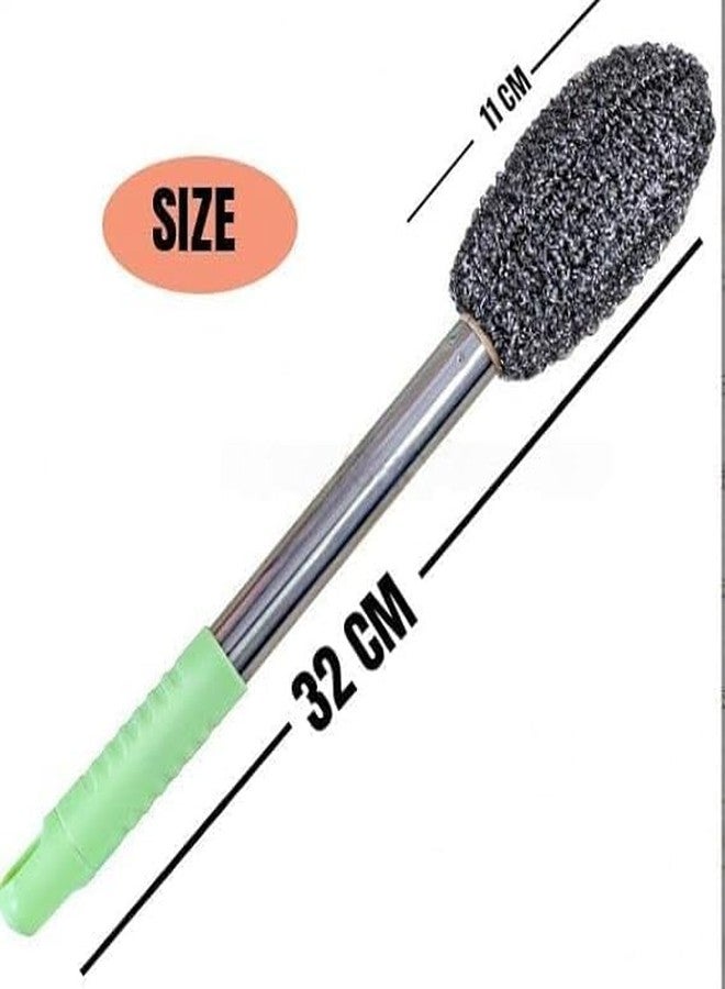 AKSHAR Long Handle Steel Wire Bottle Cleaning Brush for Narrow Neck Containers, Bottle, Vase, Glassware - Multipurpose Household Cleaning Brush for Sink, Kitchen, Toilet, Bathroom & Utensils (1) - Image 2