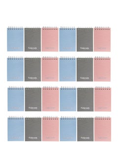 Foldermate 24-Piece Top Spiral Lined Pocket Notebooks A7 Size Multicolour  - Image 1