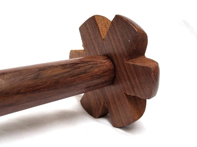 WOODEN MATHANI MIXERHAND BLENDERSAAGDALLASSI GHOTNI PURE SHEESHAM WOOD SIZE 14 INCH