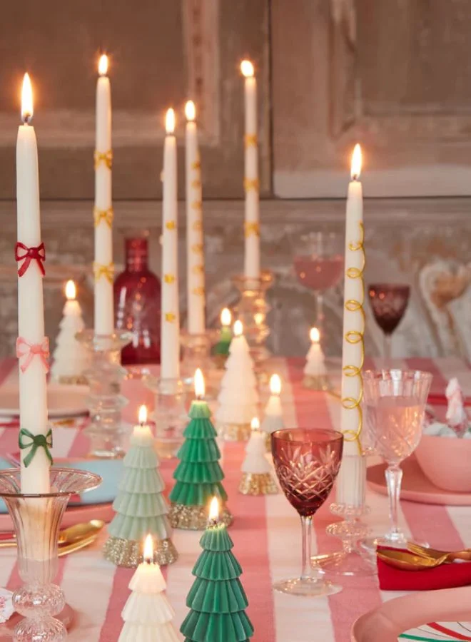 ميري ميري Green Mini Tree Candles