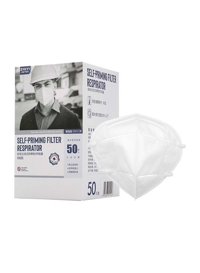 NIBEMINENT 50-Piece KN95 4-Ply Disposable Soft Breathable Protective Safety Mask - Image 1