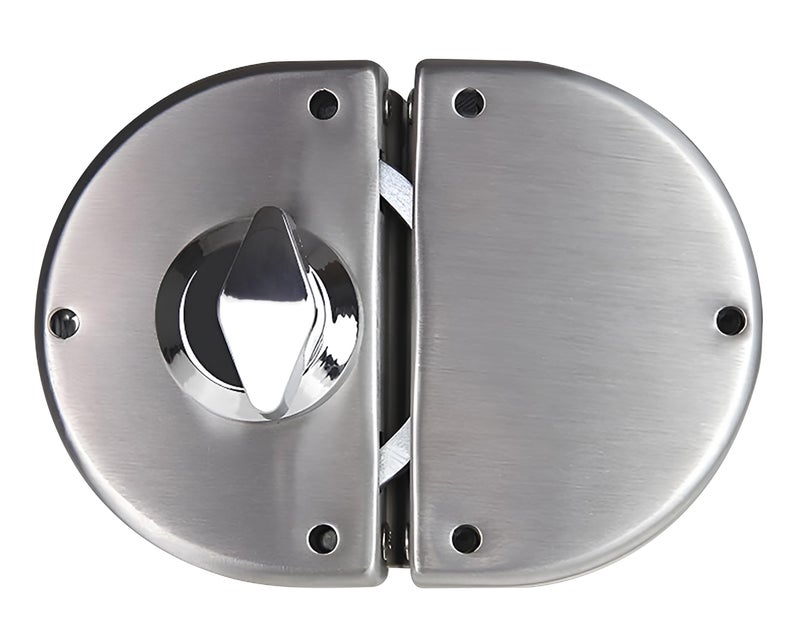 Plantex Stainless Steel Glass Door Lock - No Drilling/Lock for Main Door/Door Thickness 10 mm to 12 mm/3 Ultra Keys/Tuffen Glass Door Accessories - Pack of 1 (Matt) - Image 3