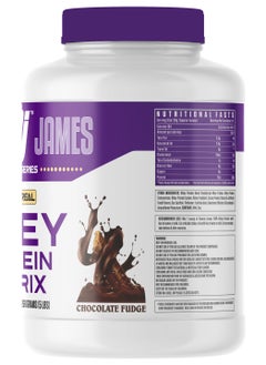DENNIS JAMES Signature Series Whey Protein Matrix 5lbs - Advanced Muscle Building Formula (Chocolate Fudge)  - Image 2