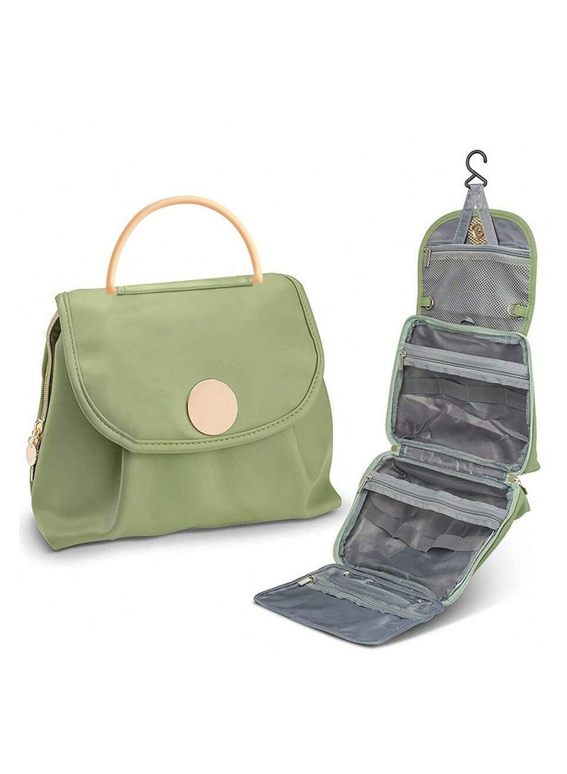 general Waterproof Toiletry Bag with Hook Hanging Cosmetic Organizer Travel Bathroom Essentials Pouch Portable Bathroom Storage Bag - Image 1