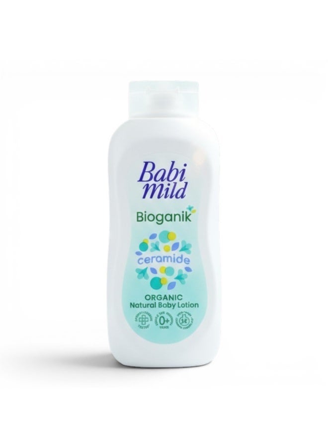 BABIMILD Babi Mild Bioganik Ceramide Organic Natural Baby Lotion – Gentle Touch Skin Barrier Repair & Deep Moisturizing Care (0+ Months) 180ml - Image 1