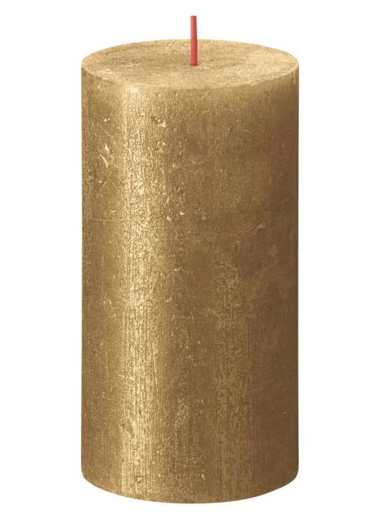 BOLSIUS - Shimmer Pillar Candle Gold - Image 1