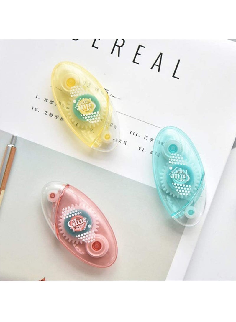 Bukela Double Sided Adhesive Scrapbook Runner Tape Roller Permanent Adhesive Dots Roller Applicator, for Cards and Giftwrap, Acid-Free and Archival Safe Scrapbooking Tape (Random Color) - Image 1