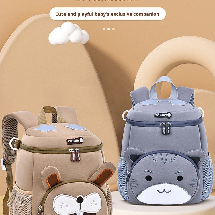 Sesame Baby Cartoon Backpack for Kids, Lightweight Mini Neoprene School Bag - Image 1