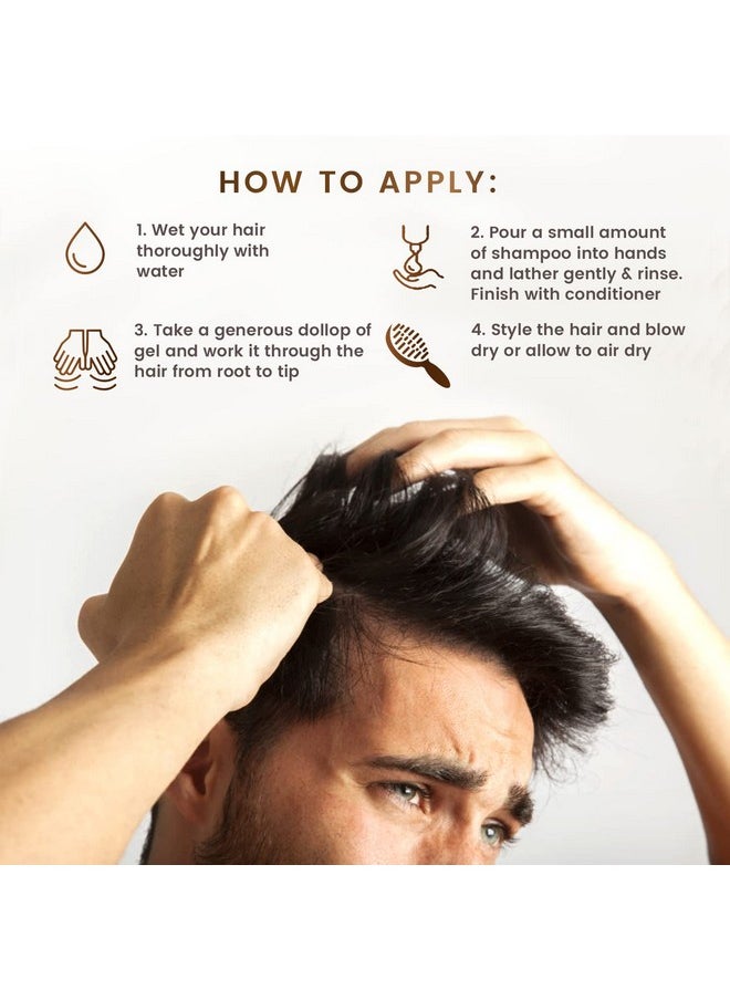 Max Green Alchemy Scalp Rescue Styling Gel, Organic Unisex Formula Controls Frizz and Fly Away Hair, Curly Hair Community Favorite Gives Flexible Natural Hold, Fights Humidity, Alcohol Free & Water Based | 8.8 Fl Oz  - Image 3