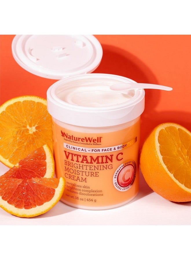 NATURE WELL Clinical Vitamin C Brightening Moisture Cream for Face & Body, Anti-Aging Skincare, Firming, Nourishing, Reduces Discoloration, Improves Overall Tone & Texture, Non-Greasy 1.0, 16 Oz - Image 2