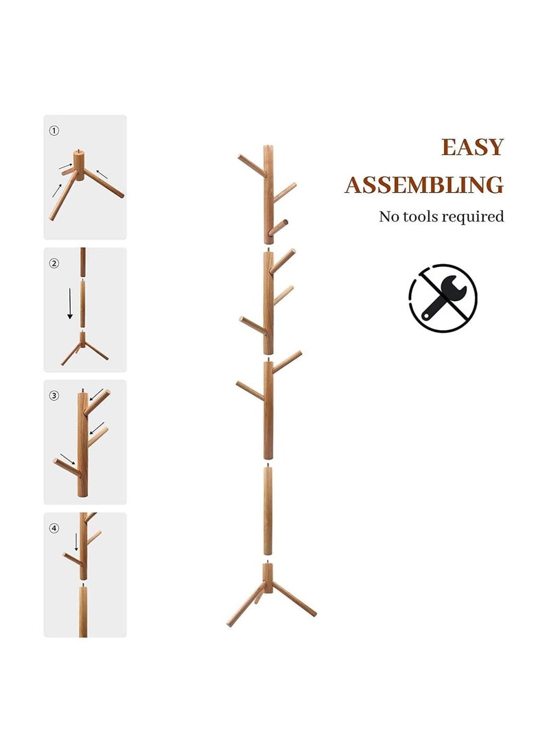 رف معطف قائم بذاته مع 8 خطافات ، معطف خشبي متين ومنظم للقبعات بتصميم يشبه الشجرة لتعليق سترات الملابس والقبعات والأوشحة وحقائب اليد في مكتب المنزل (أبيض) - pzsku/Z43BD5F18E9AEE9FEC485Z/45/_/1687856498/f11ee11d-bd09-43b4-9281-f1b1d6035b44