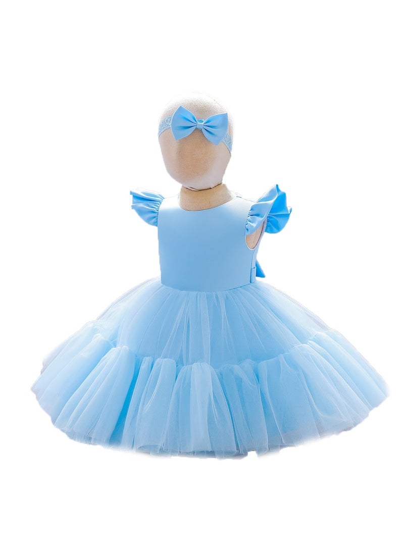 D'Daniela Party Dresses for Baby - Blue - Image 2