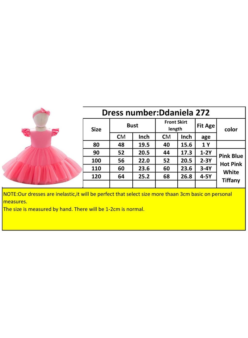 D'Daniela Party Dresses for Baby - Blue - Image 4