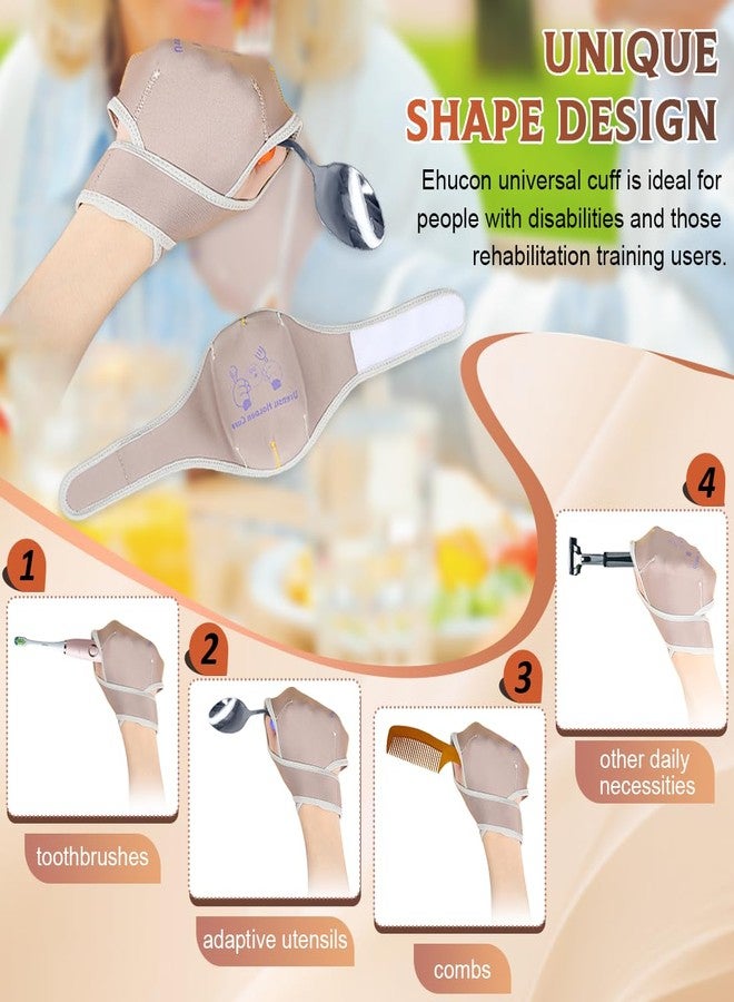 EHUSPU Universal Elastic Utensil Holder Cuff,Hand Strap for Holding Adaptive Utensils,Suitable for Elderly, Parkinson's,Arthritis,Weak Grip or Limited Mobility People (Pack of 1 Count) - Image 3