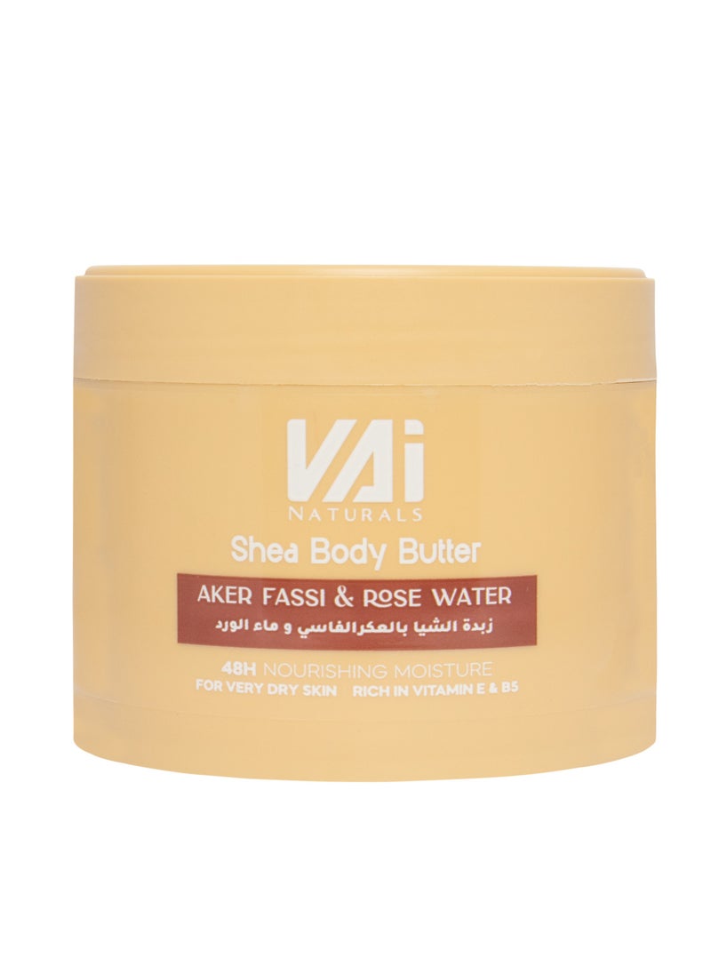 Vai Naturals Shea Body Butter – Aker Fassi & Rose Water, 300ml | 48H Deep Hydration & Nourishment - pzsku/Z43BD7A482CDEF6F40B3DZ/45/_/1739430779/295b0b1a-cfaa-41f1-bdb3-951dd30a2338