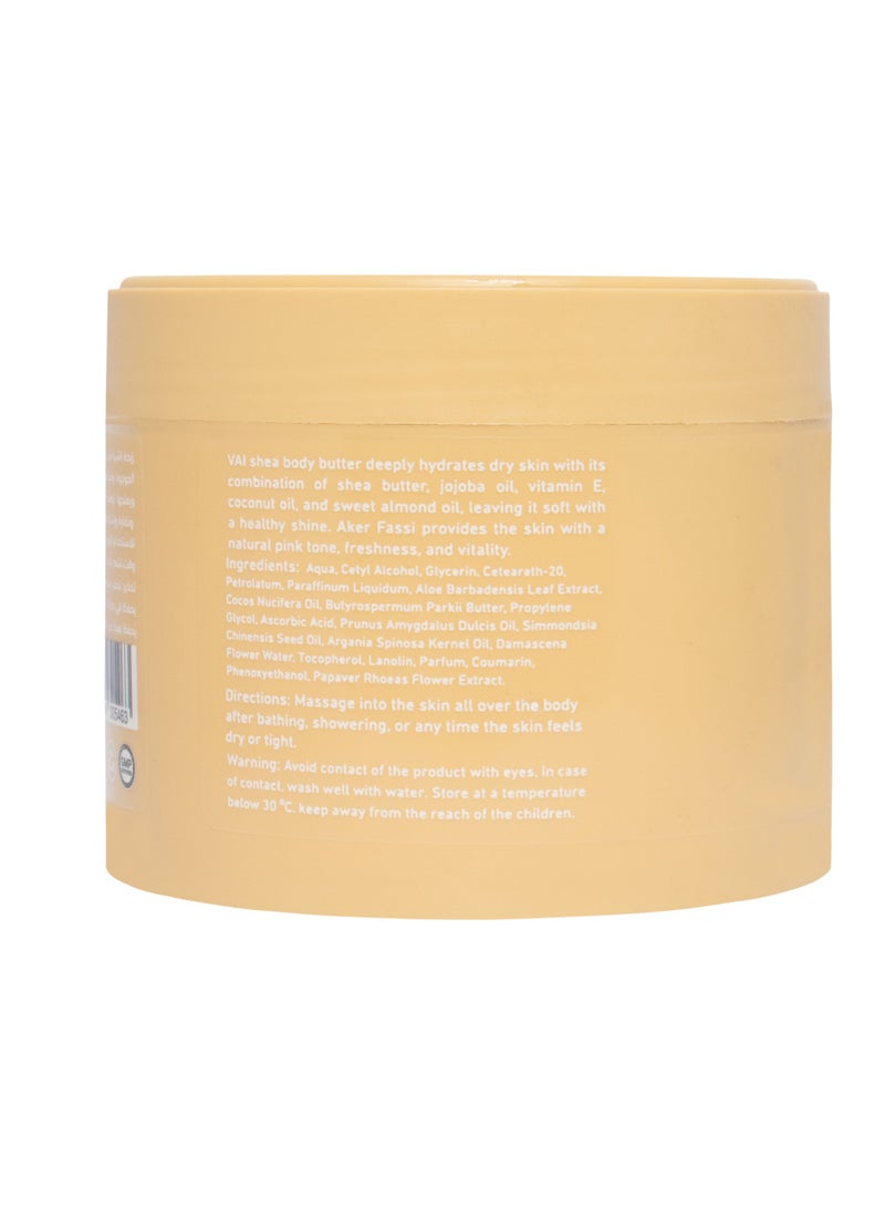 Vai Naturals Shea Body Butter – Aker Fassi & Rose Water, 300ml | 48H Deep Hydration & Nourishment - Image 2