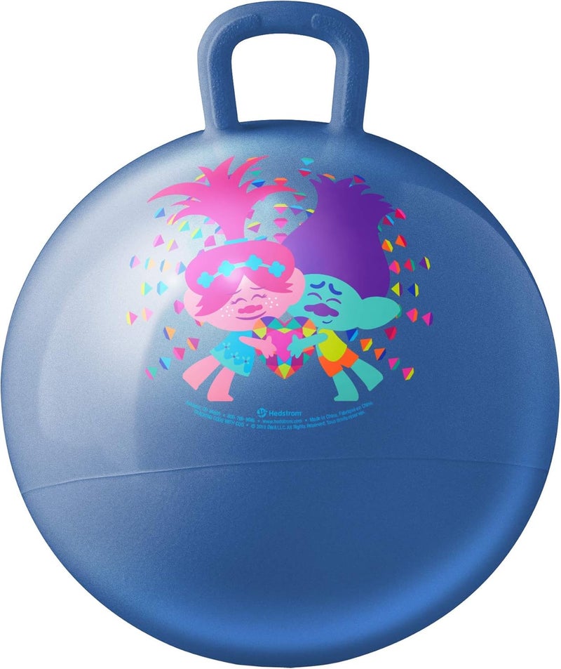 Hedstrom Trolls Hopper Ball, Hop Ball for Kids, 15 Inch, Trolls 2, Model:55-97201 - Image 1
