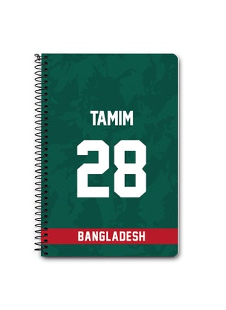 Designer A5 Spiral Notebook Memo Notepad Journal Player - Tamim Iqbal, Jersey Number -28 - pzsku/Z43BD83D6AF00D829EDF5Z/45/_/1695038585/fa0afc80-7673-42d3-8313-b55e296d175c