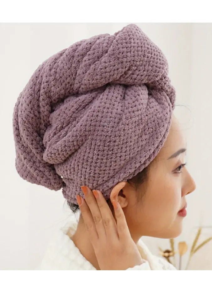 Goolsky Thickened Bath Cap, Quick-drying Hair Turban, Water Absorption Hair Drying Cap for All Hair Types  - Image 1